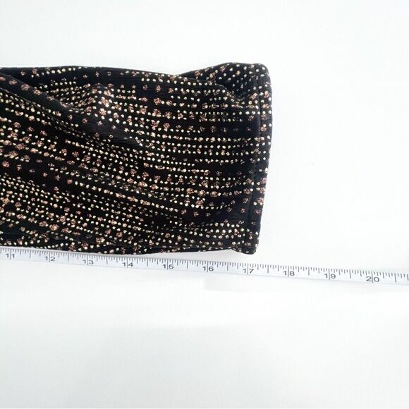 Joseph Ribkoff Jacket Luxurious Brown Gold Beaded Glitter Cardigan Women's 12 - Picture 6 of 7